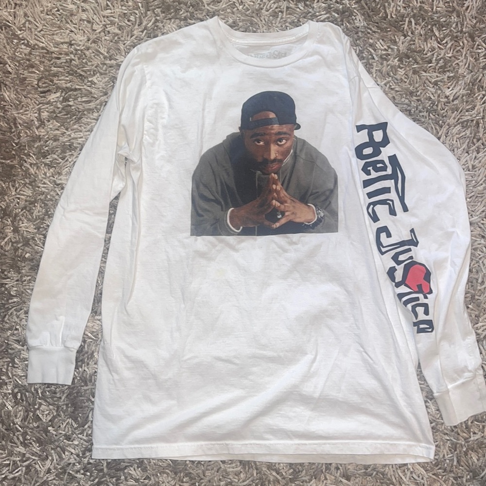 Poetic justice white long sleeve men’s